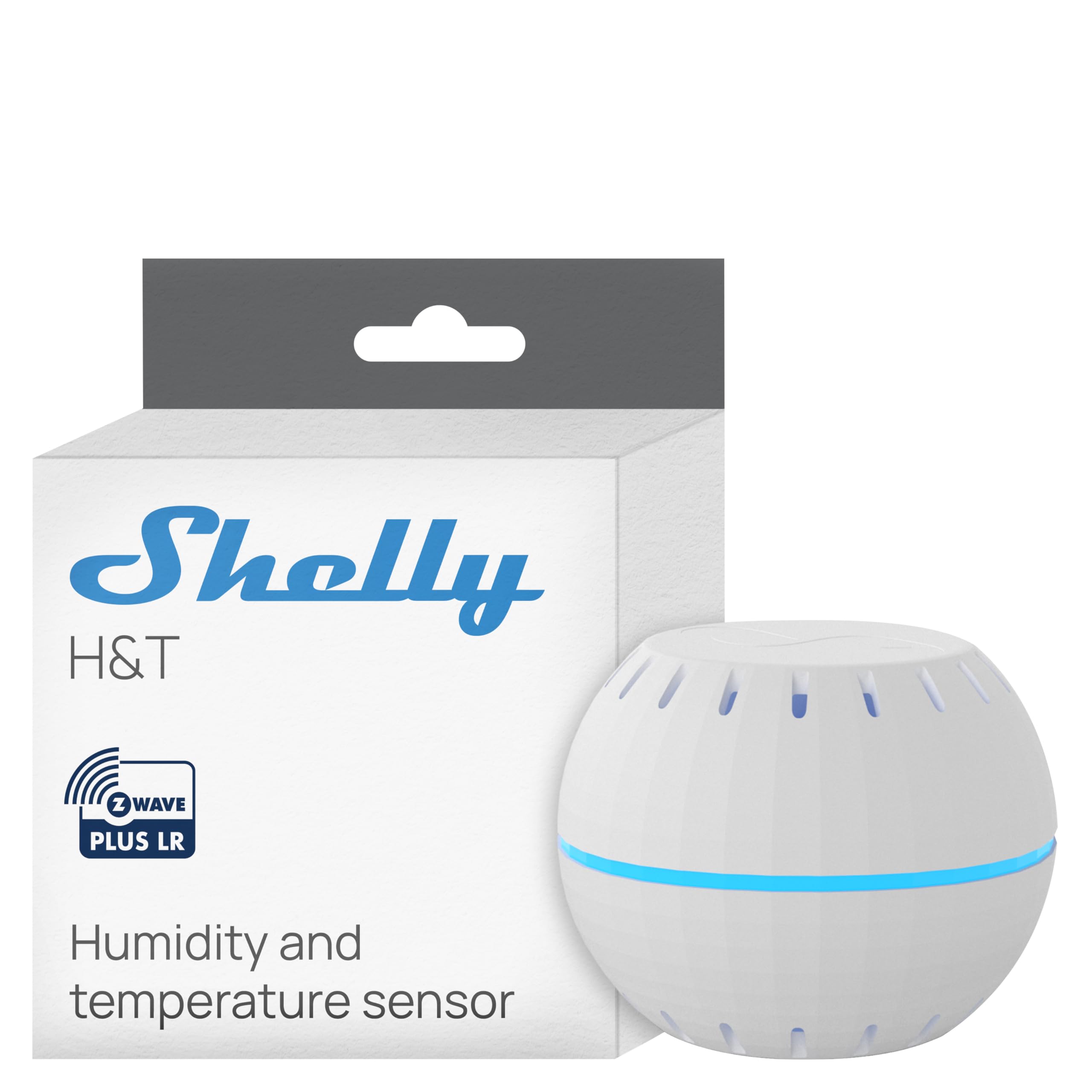 Shelly Wave H&T US White US LR, Z-Wave Long Range Indoor Smart Temperature & Humidity Monitor, Compatible with Alexa, Google Home, SmartThings, Home Assistant, Free Data Storage, Remote Monitoring