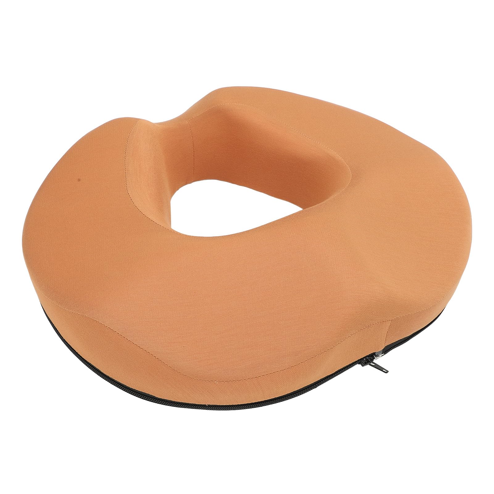 Bediffer Cuscino a Ciambella Cuscino di Supporto per il Coccige Confortevole e Traspirante per Casa Ufficio, Design Ergonomico in Lattice, 1 unità (Arancia)