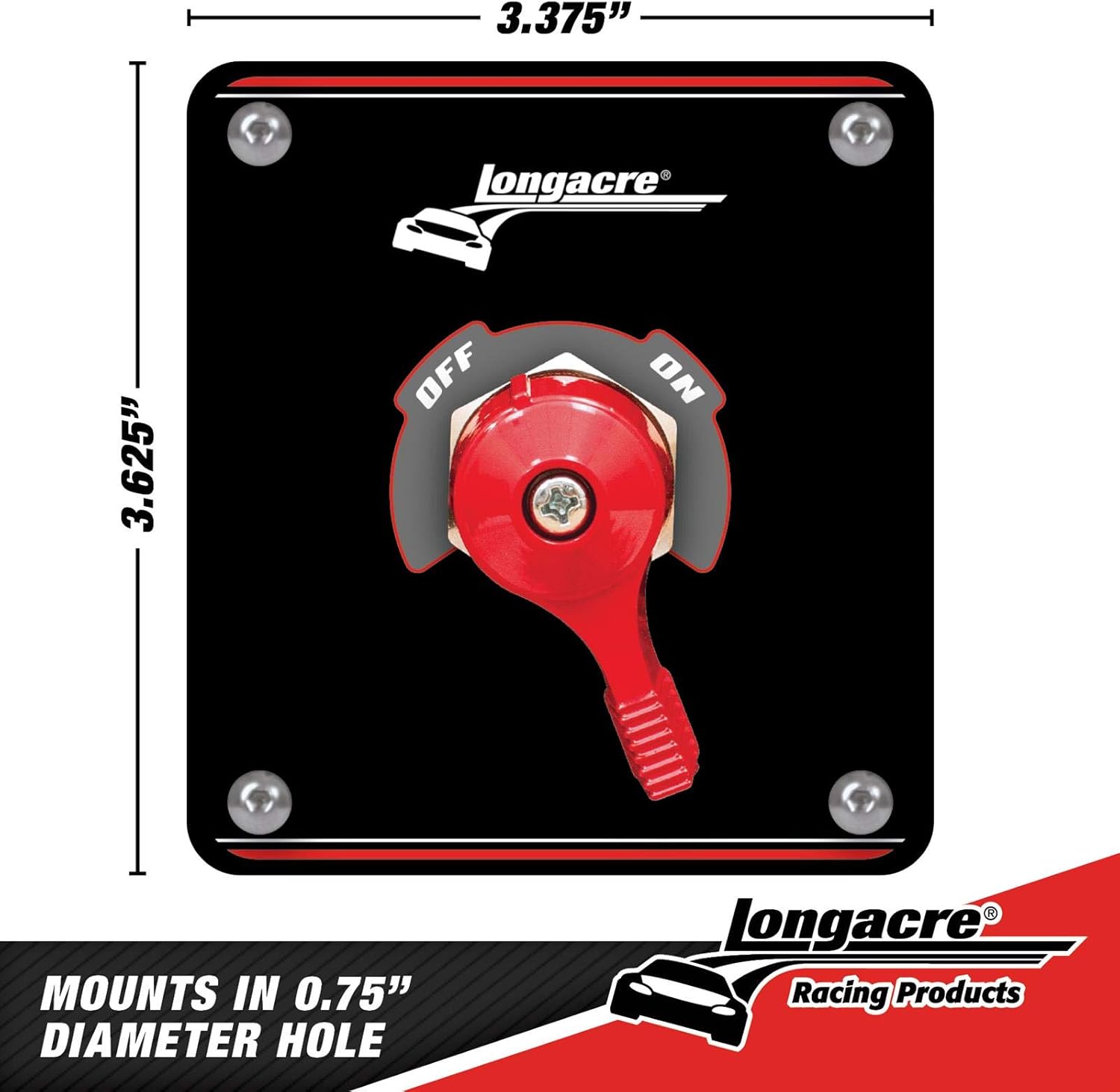 Longacre 45760 Battery Disconnect Switch w/ Panel
