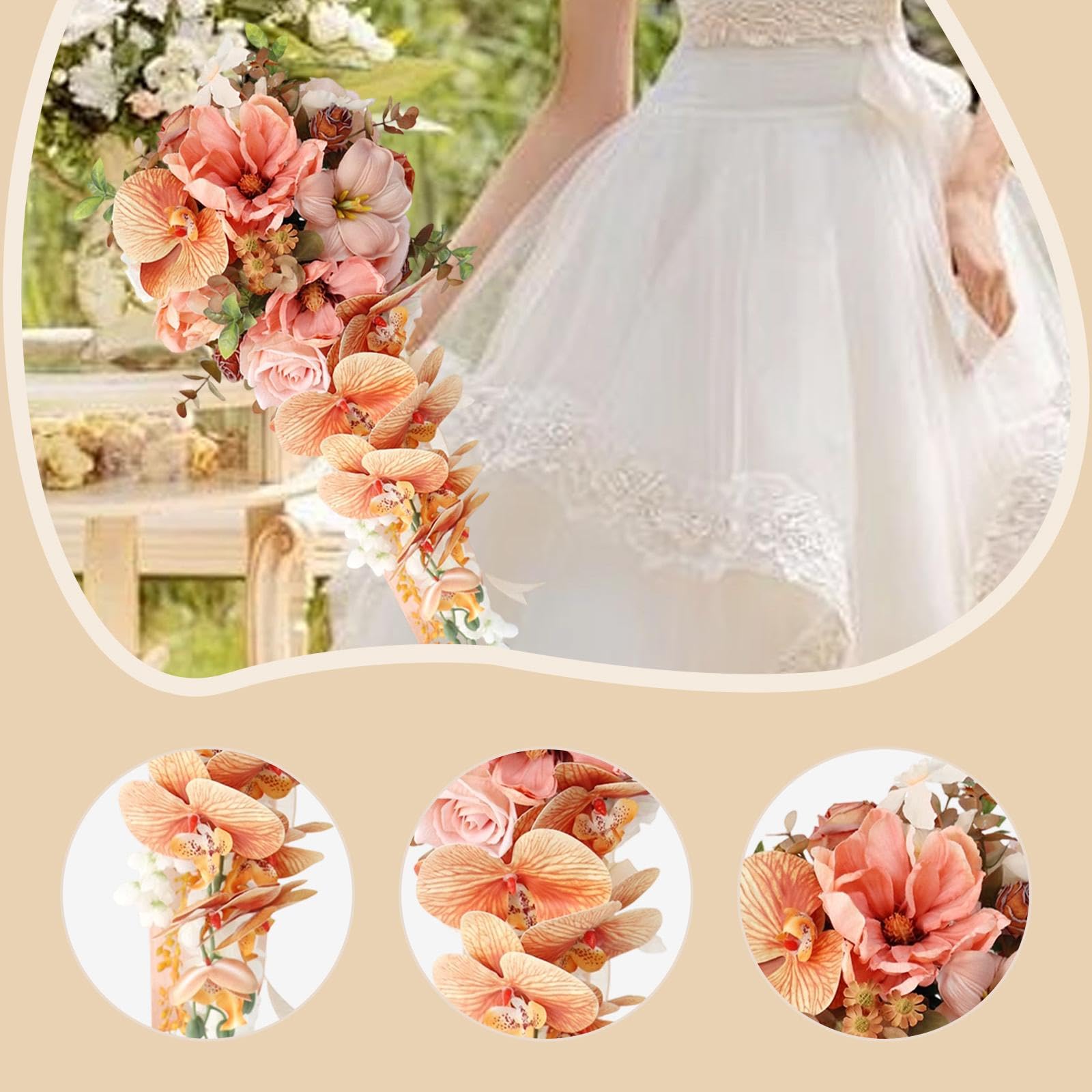 Ramo de Boda en Cascada para Decoración de Mesa de Comedor Y Festival.