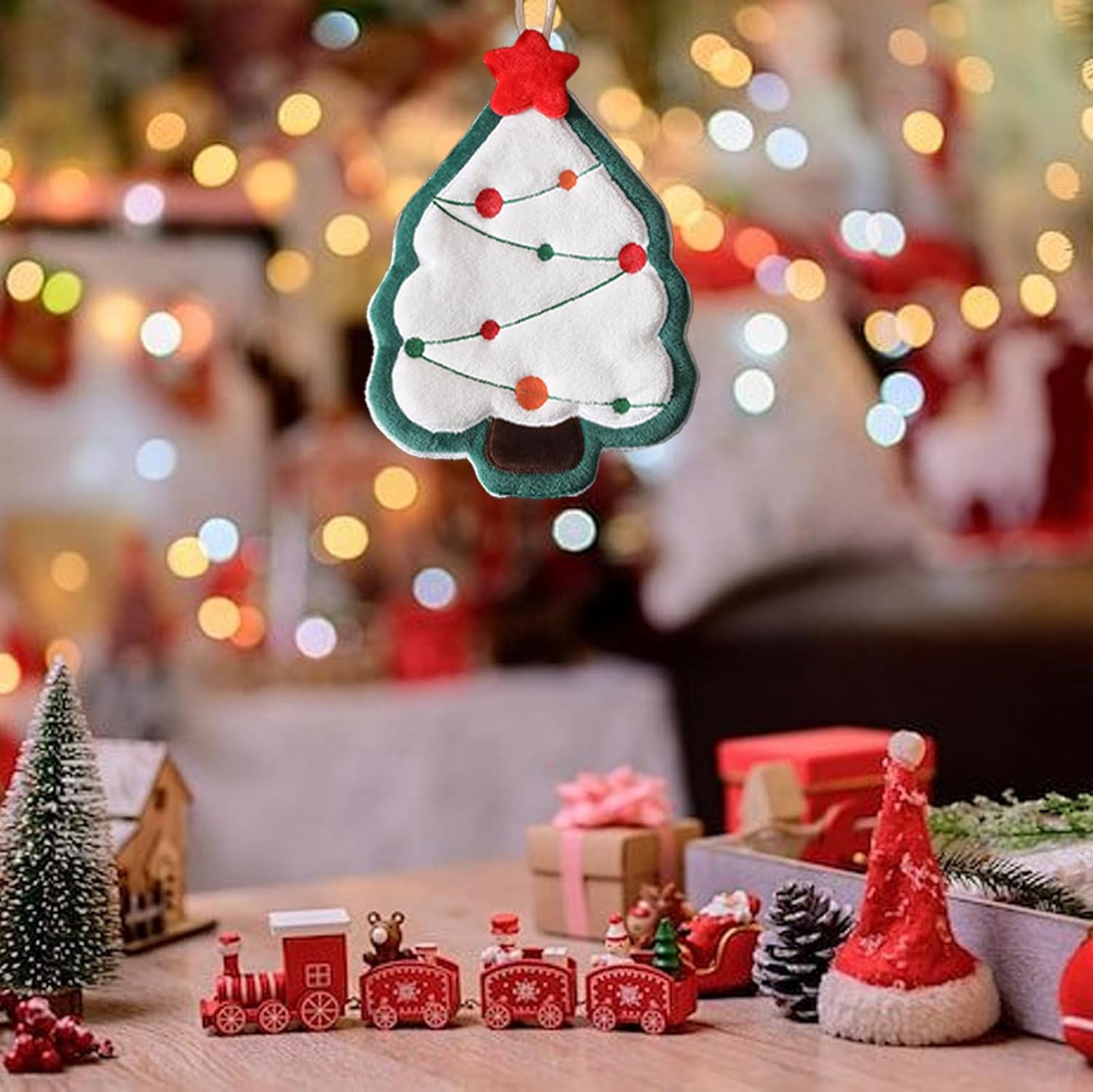 Hanging Hand Towel Coral Fleece Hand Towel Kitchen Rag