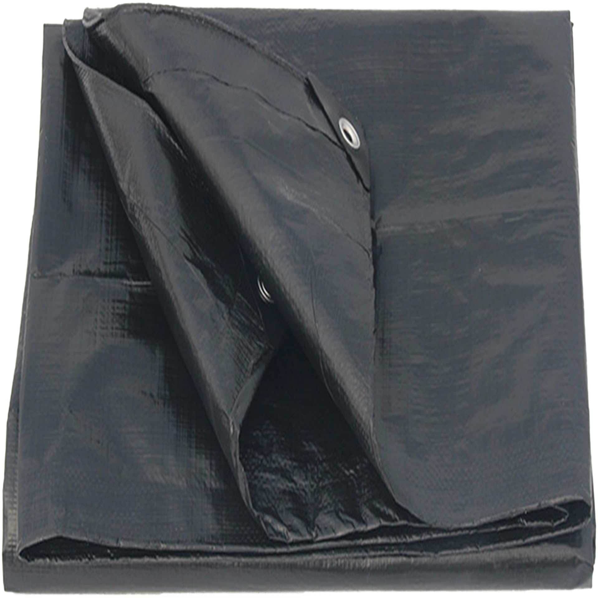 Lona suelo piscina resistente al agua y al desgaste con tejido duradero negro de 160 g/m²
