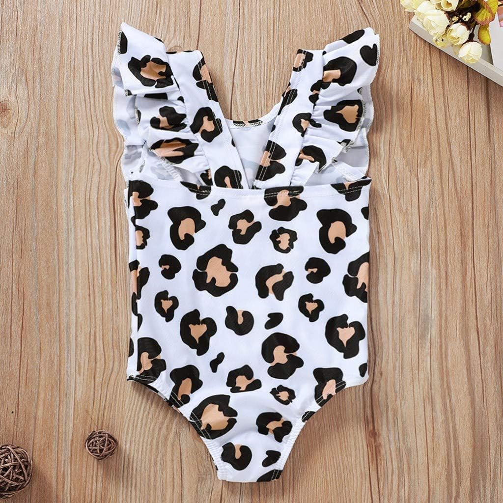 FORESTIME Girls Summer Beach Swimwear,Baby Kids Girls Summer Leopard Printed Bikini One Piece Swimwear Swimsuit(Black,18-24 Months) : Clothing, Shoes & Jewelry