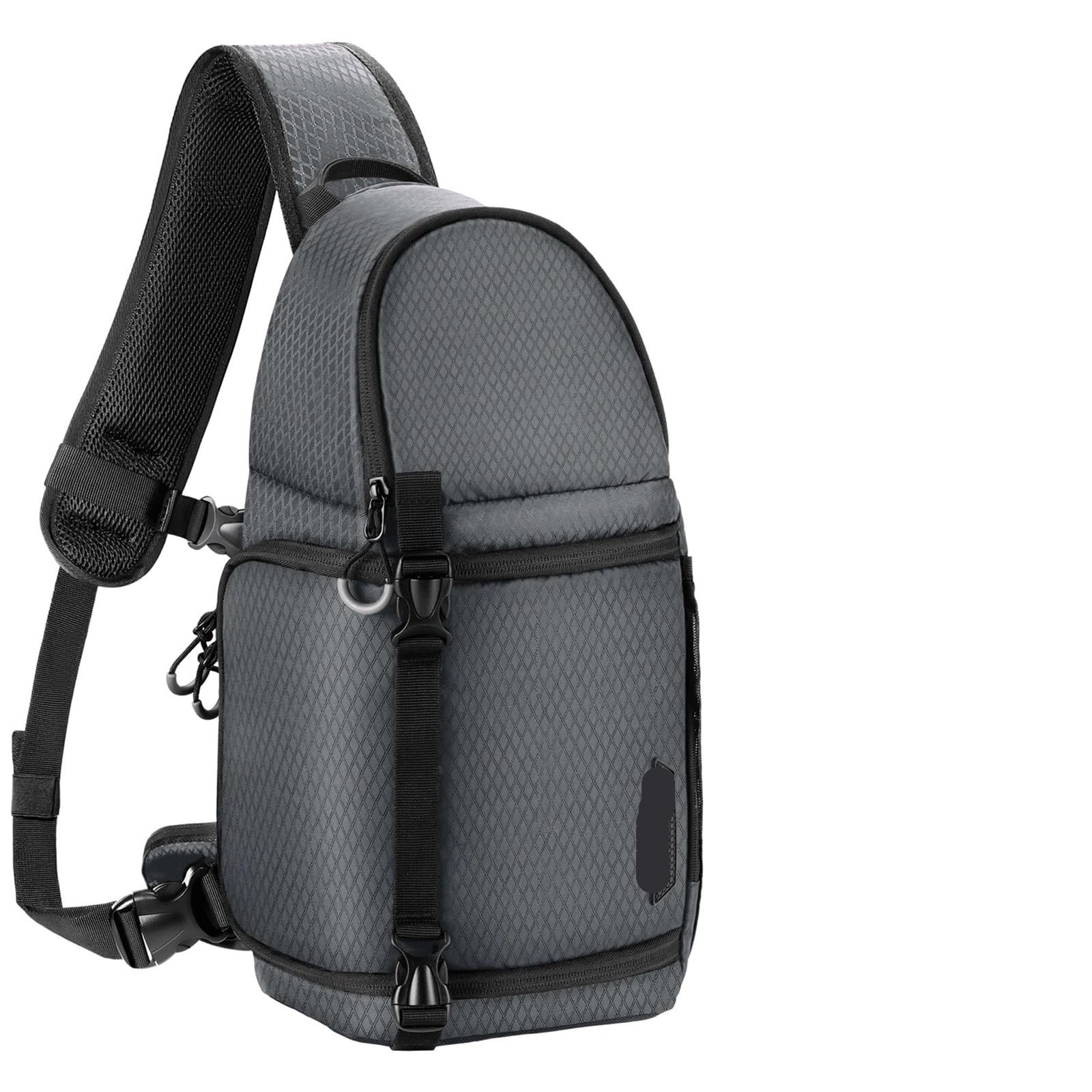 Bolsa de Viaje for cámara al Aire Libre, Bolso Cruzado, Mochila Impermeable for cámara DSLR/SLR, Funda for cámara, Bolsas for fotografía(Grey)