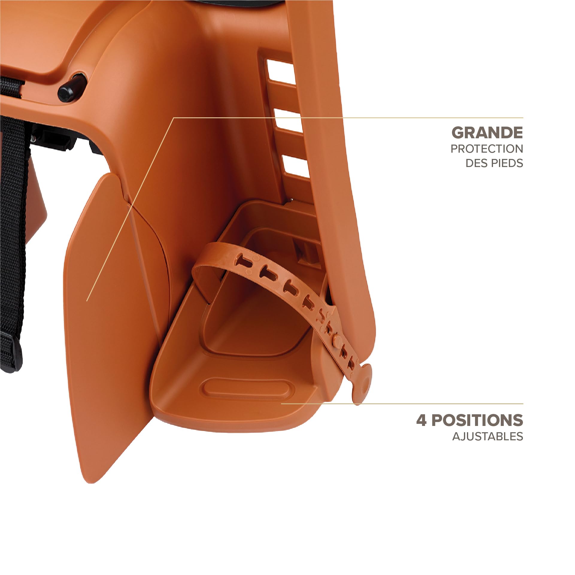Siège Enfant vélo arrière Polisport Groovy MIK-HD pour Porte-Bagages MIK-HD, Installation Rapide et sûre, Design modernisé, Confort Optimal, Jusqu’à 22 kg et 110 cm, Couleur Marron Caramel