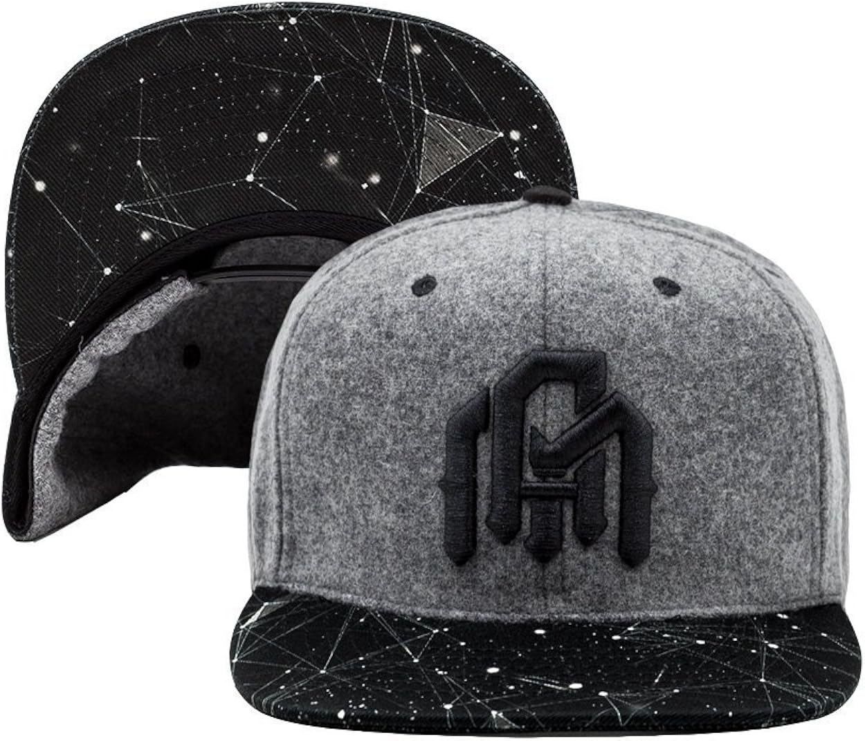 INTO THE AM Snapback Hats for Men - Cool Adjustable Flat Brim Hats Unique Design