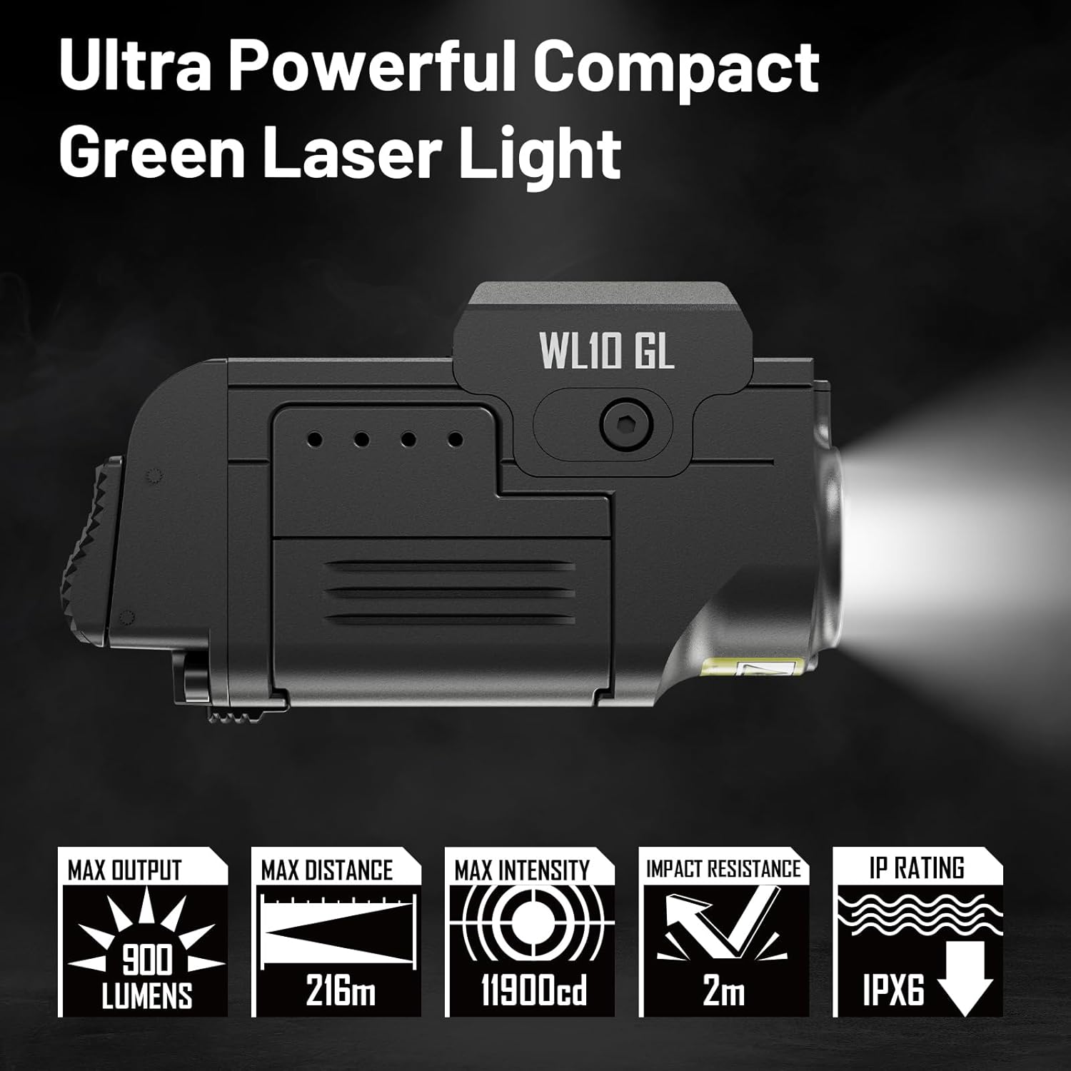 AIMWIN Red Dot Sight 2 MOA Dot 32 MOA Circle Multi-Reticle Reflex Sigh Bundled with Tactical Laser Light Combo 900 Lumens Weapon Light