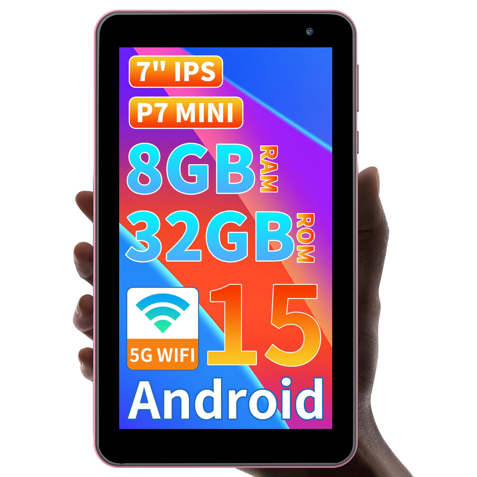 新品‼️7インチAndroid 15タブレット 本体 P7カバー、保護パネル付き Amazon.co.jp: Android 15 タブレット 7インチ,32GB+1TB TF拡張,5コア