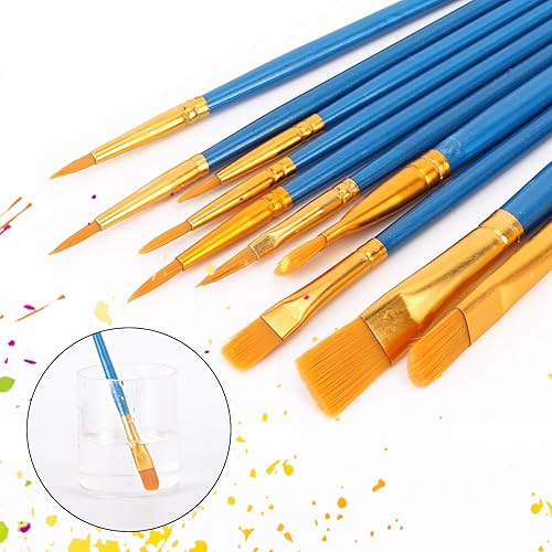 Miniatura 2 de Juego de 100 pinceles de pintura artística, pincel pequeño para detalles, pincel de pintura de acuarela al óleo, pinceles de artista para pintura