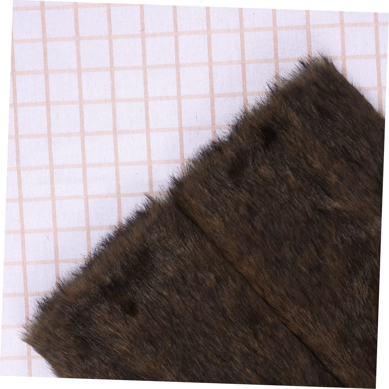 Toyvian Scaldamuscoli Lunghi in Pelliccia Ecologica 40cm Marrone | Leg Warmer Morbido e Leggero, Stile Fashion per Donne e Ragazze, per Autunno e Inverno
