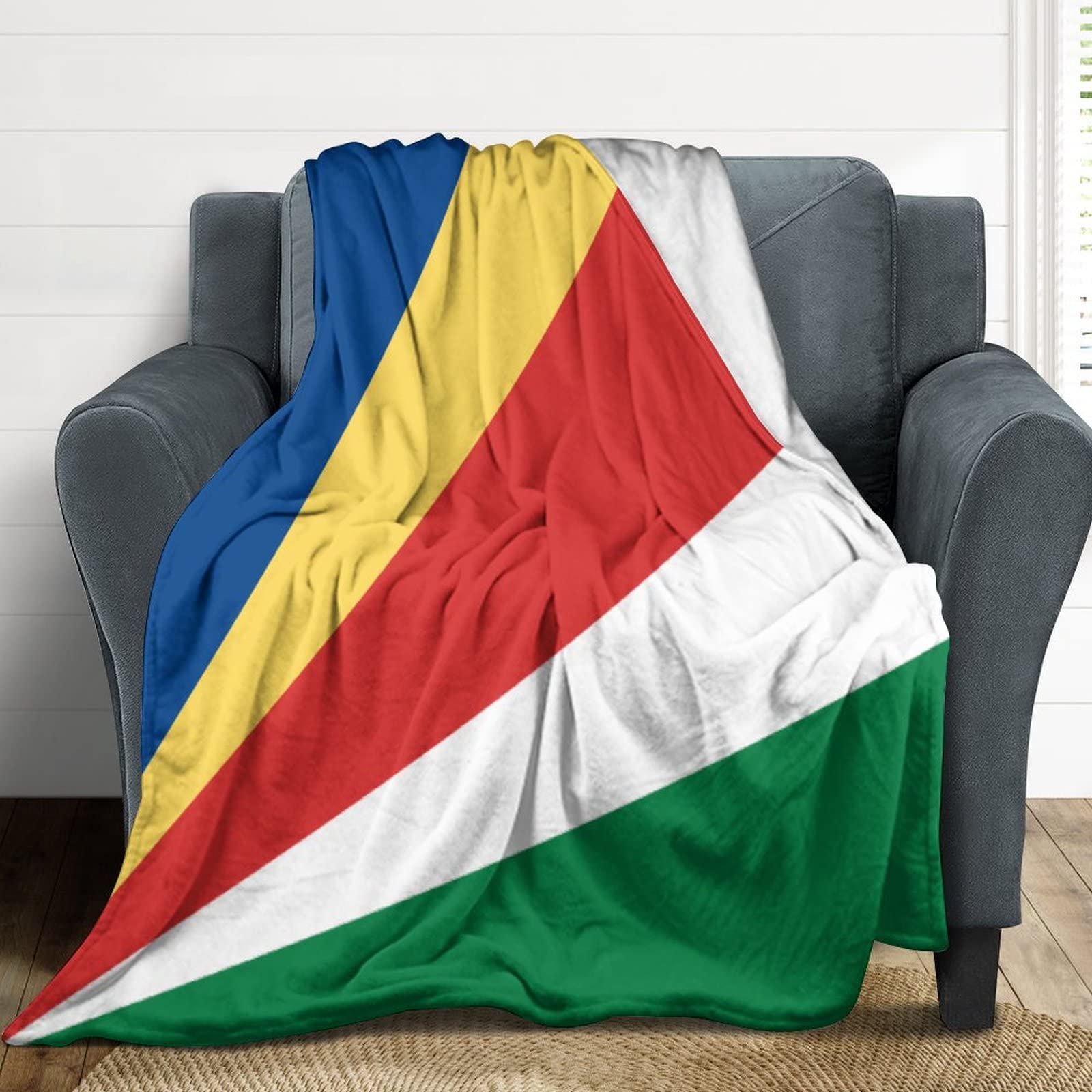 Couverture de lit en flanelle de qualité supérieure et plaid en peluche Seychelles
