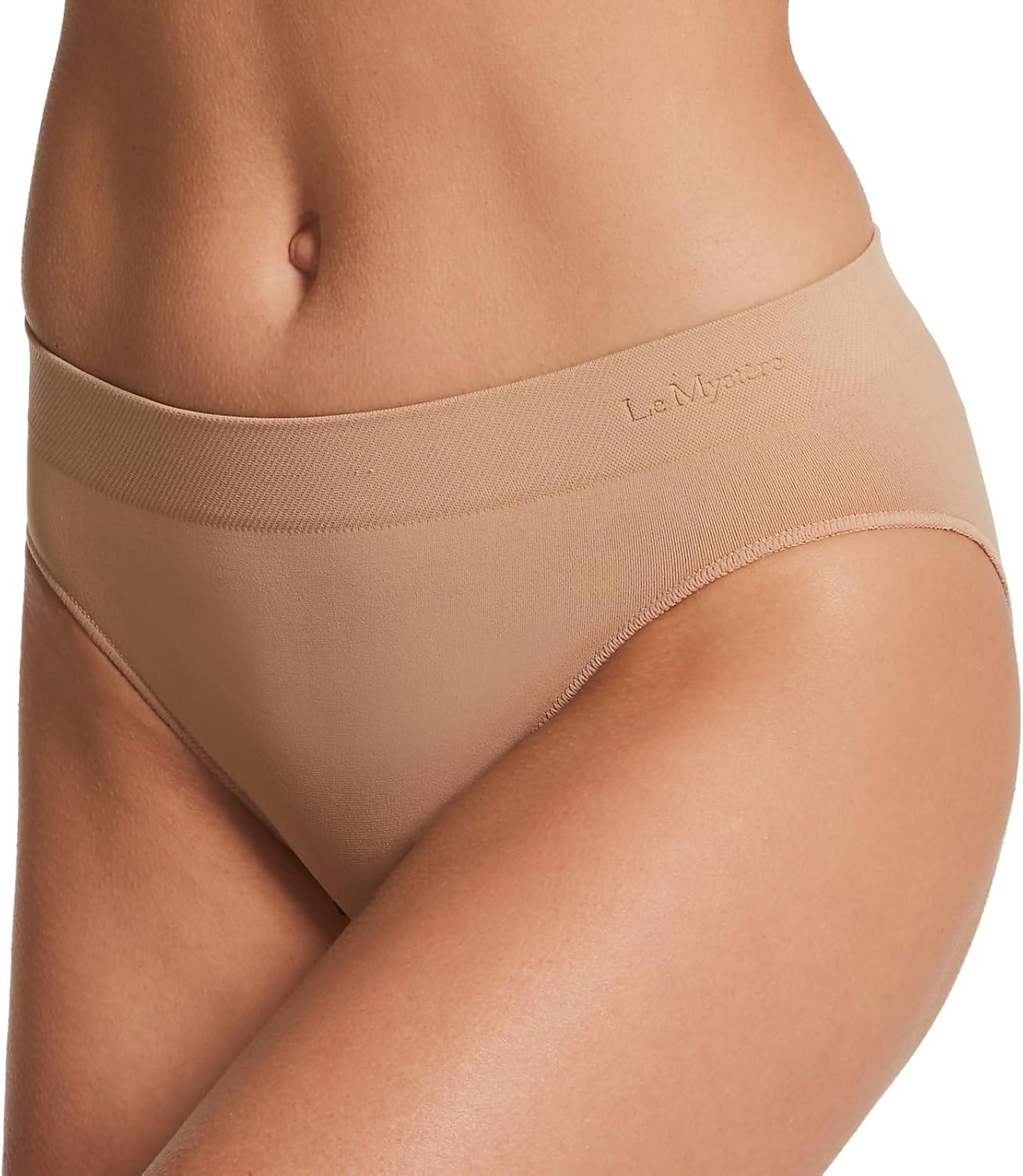 Le Mystere Women's Seamless Comfort Bikini Panty, 6617, Natural, M