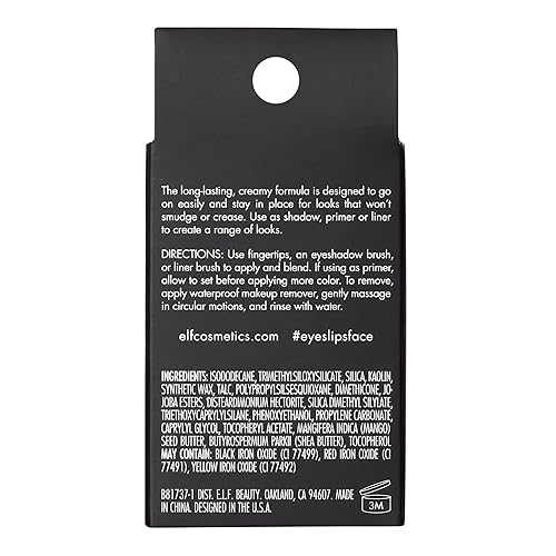 Miniatura 6 de e.l.f. No Budge - Sombra de ojos en crema, sombra de ojos 3 en 1, imprimación y forro con color resistente a las arrugas y poder permanente, vegano