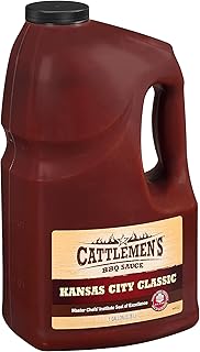 Cattlemen's Kansas City Classic BBQ Sauce, 1 gal - One Gallon Jug of Kansas City Barbecue Sauce, Perfect Tangy, Sweet Flav...