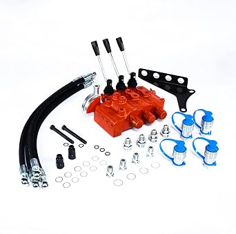 New Dual Rear Hydraulic Remote Valve Kit Compatible With Massey Ferguson Tractors 100-200-300 Series MF 35 50 65 135 150 165 185 285 Etc 3 Point Linkage Controller
