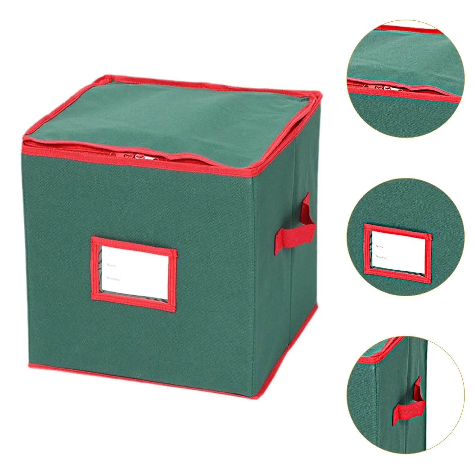 Organizer FüR Weihnachtsschmuck Aufbewahrungsbox for Weihnachtskugeln, reißfest, herausnehmbare Tabletts, Trennwände, Dekoration mit Trennwänden, Aufbewahrungsbox for Weihnachtsschmuck FüR Weihnachten