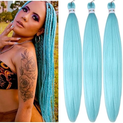 Miniatura 12 de Cabello trenzado para niños preestirado de 16 pulgadas, color negro, Yaki ez, trenzado para niños, trenzas sin nudos