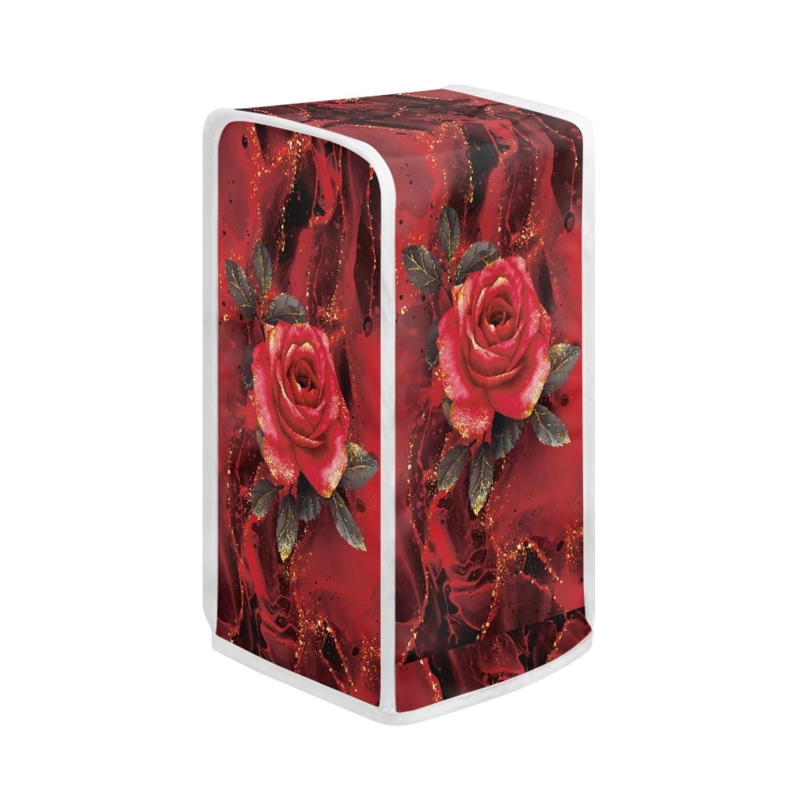 Kathyboom Red Rose Electric Can Opener Cover Dust Fingerprint Protection Can Opener Dust Cover Protective Covers for Small Kitchen Appliance Accessories