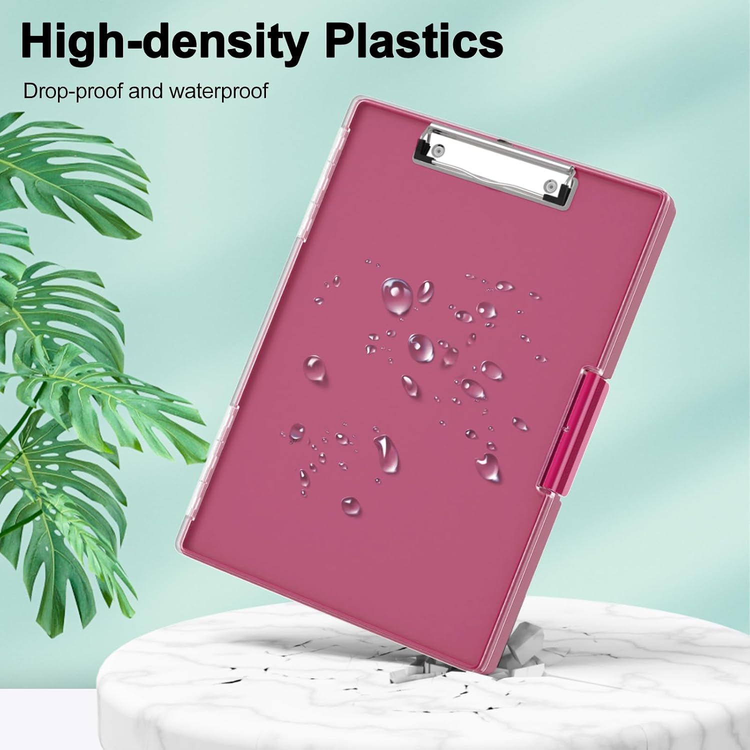  Clipboard with Storage, 8.5 x 11 Clip Boards with 2 Storage, Red thumbnail