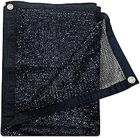 CoolArea 55% Black Shade Cloth Mesh Tarp with Grommets 6.5x10ft - Plant Greenhouse Cover, Patio Canopy, Garden Pergola Kennel