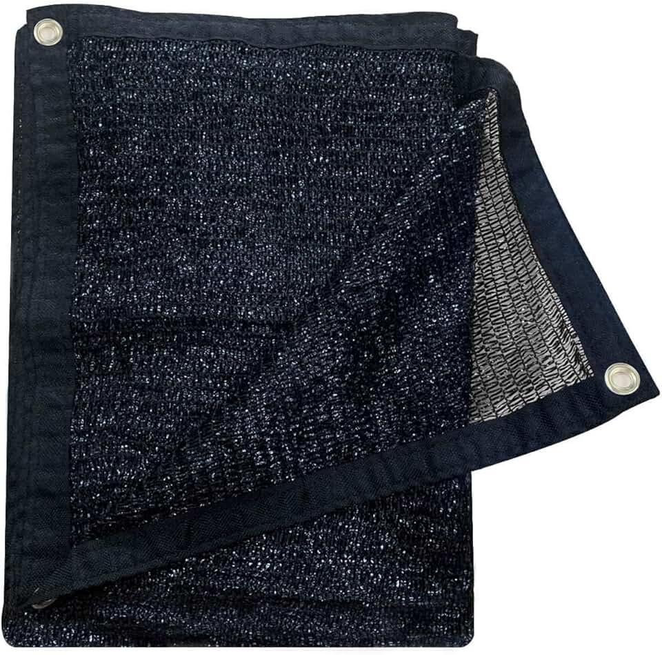Cool Area 55% Sun Shade Cloth Mesh Tarp with Grommets for Plant Cover 6.5x10ft Patio Canopy Garden Pergola Greenhouse Car Barn Kennel Black
