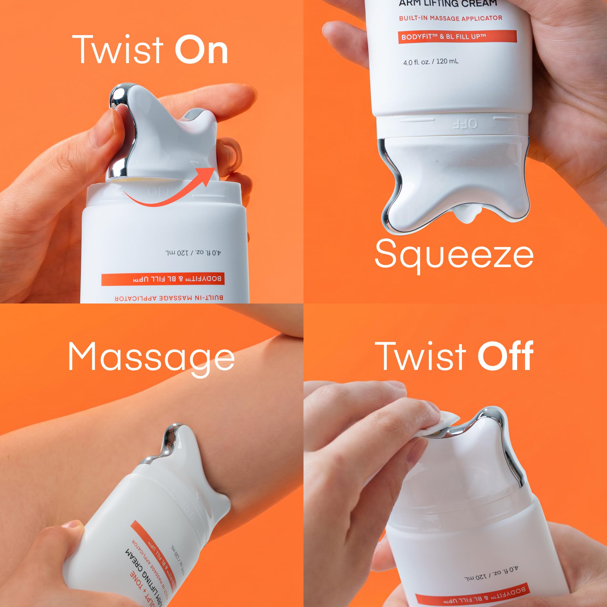 TEREZ & HONOR Arm Firming Cream with Korean Gua Sha Applicator