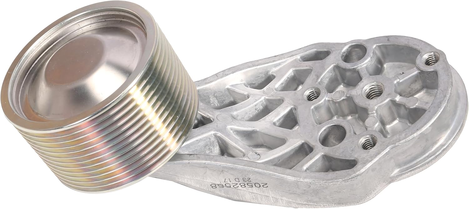 Fan Belt Tensioner with Pulley Set, Fits for Volvo D13 Engine, Belt Tensioner 21714847 20582558 & Belt 20582557