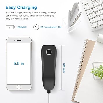 NETUM C750 2D Barcode Scanner | Bulk for Business ( 60 Pieces ) ، Mini Portable USB 1D 2D Bar Code قارئ الصور لأجهزة iPhone iPad Android iOS PC POS