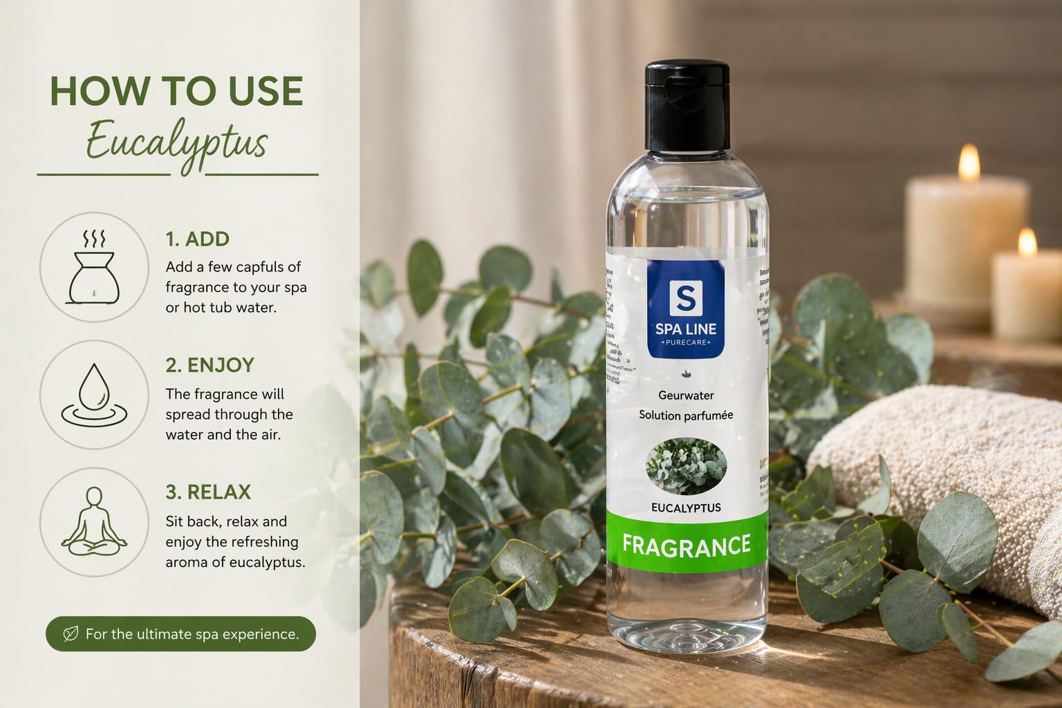 Spa Line Spa Fragrance Parfum de bain Eucalyptus