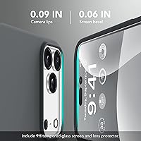 Vista 1480 de GONEZ Funda de silicona para iPhone 15 Pro Max, compatible con Magsafe, protector de cámara + protector de pantalla, forro de microfibra suave Negro