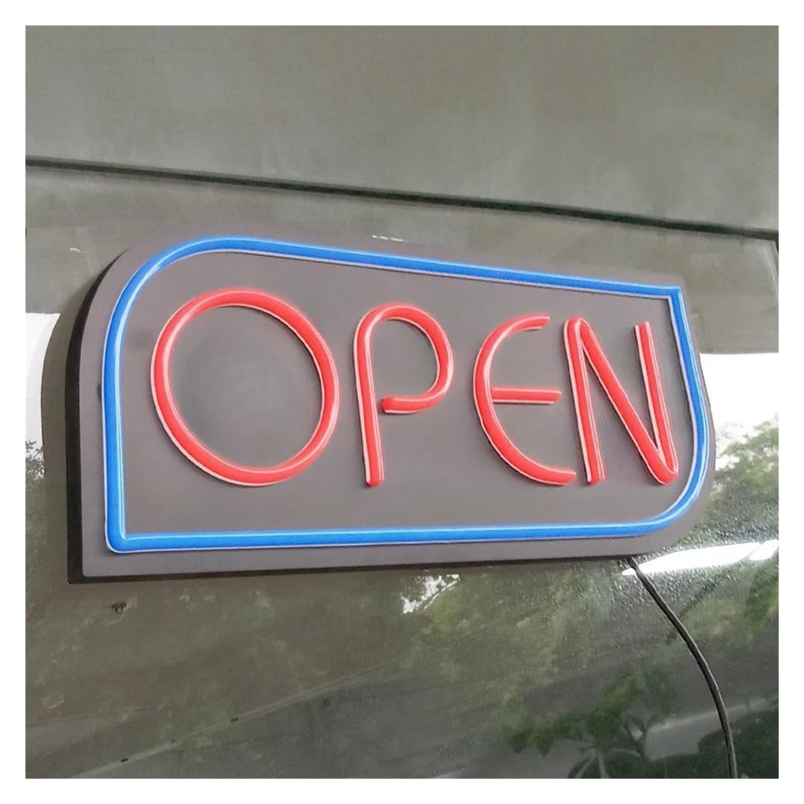 Regalo creativo per insegne al neon APERTO per insegne luminose al per neon per lettere con luminosità regolabile alimentate tramite per per luci per adatte 23 cm x 53