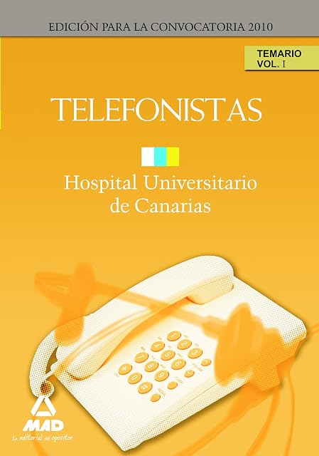 Portada de Telefonistas del Hospital Universitario de Canarias: Temario Vol Umen