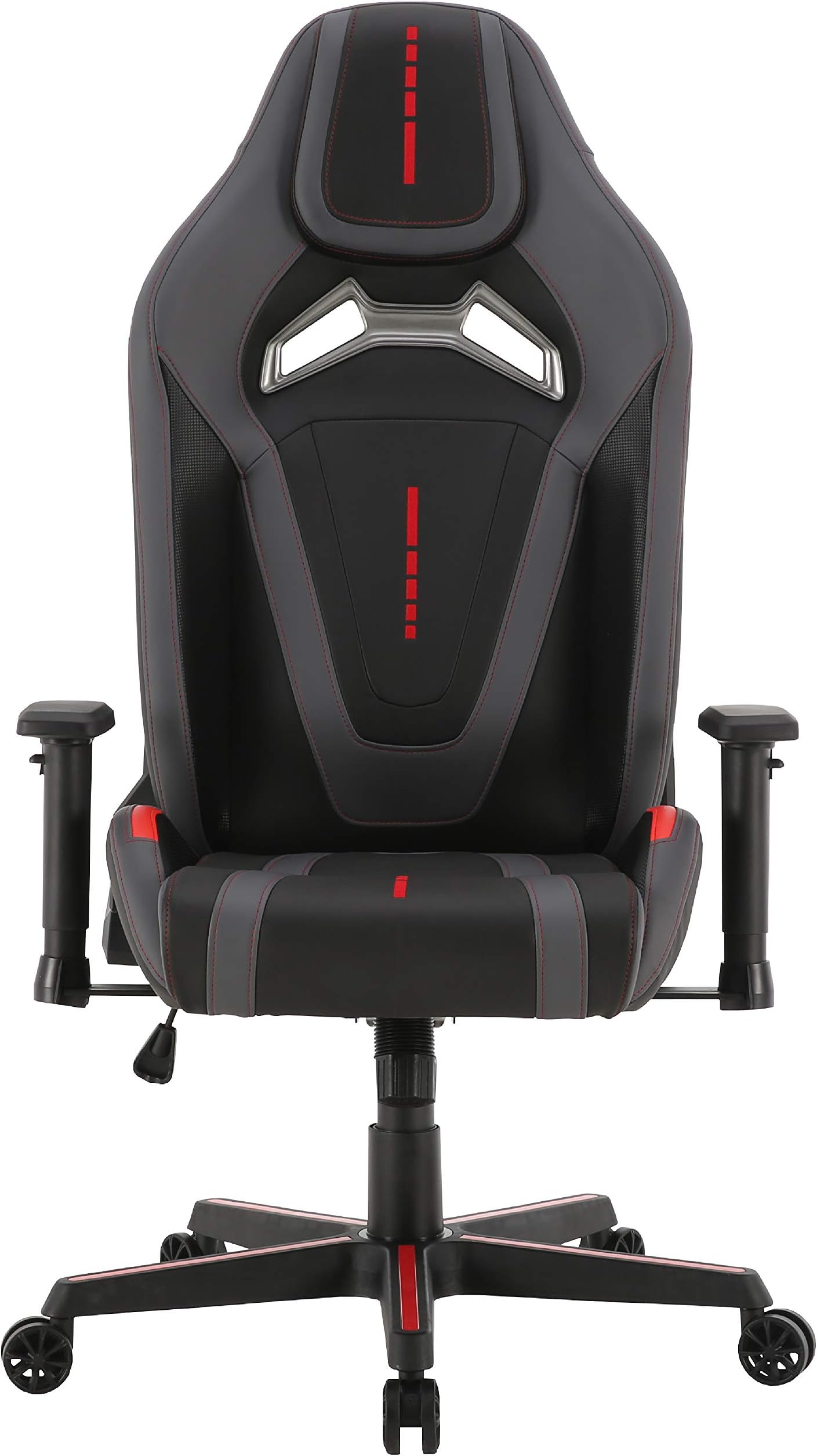 FURIOUS Gaming Chair Computer Gamer Chair with Fully Foam, Space Capsule Design Video Gamer Chair Racing Style,PU Leather Executive Office Chair with Lift Headrest and Lumbar Support (Gray)
