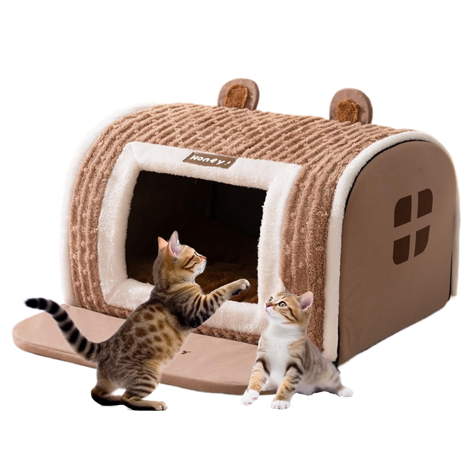 Maison douce pour chiot petit chien et chat - panier hiver format dôme