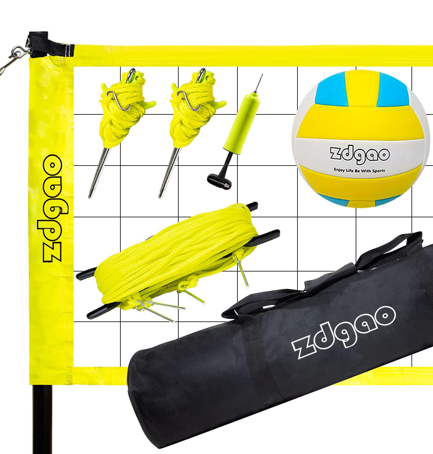 Buy Zdgao Outdoor Portable Volleyball Net System Adjustable Height
