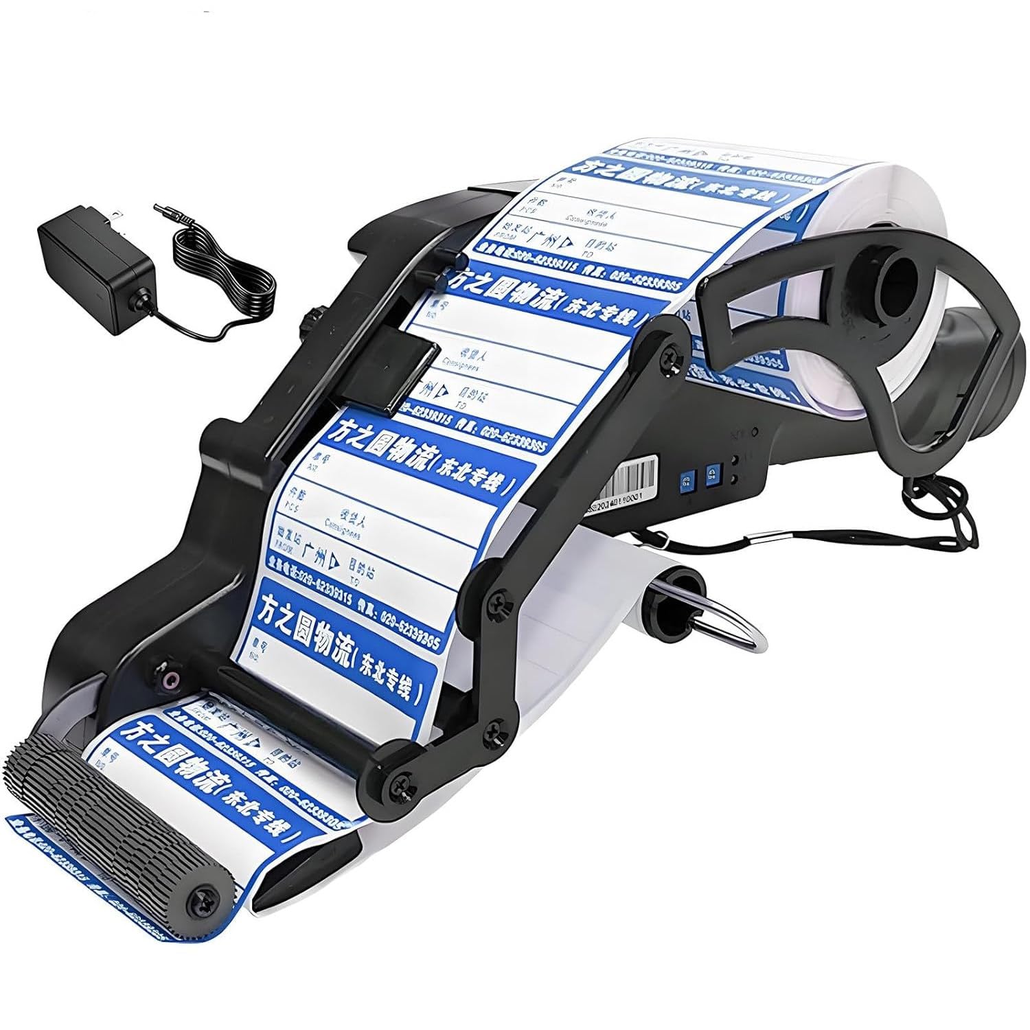Dispenser portatile per etichette con rotella di rilevamento automatico per etichette di varie dimensioni, ideale per supermercati, magazzini e centri commerciali