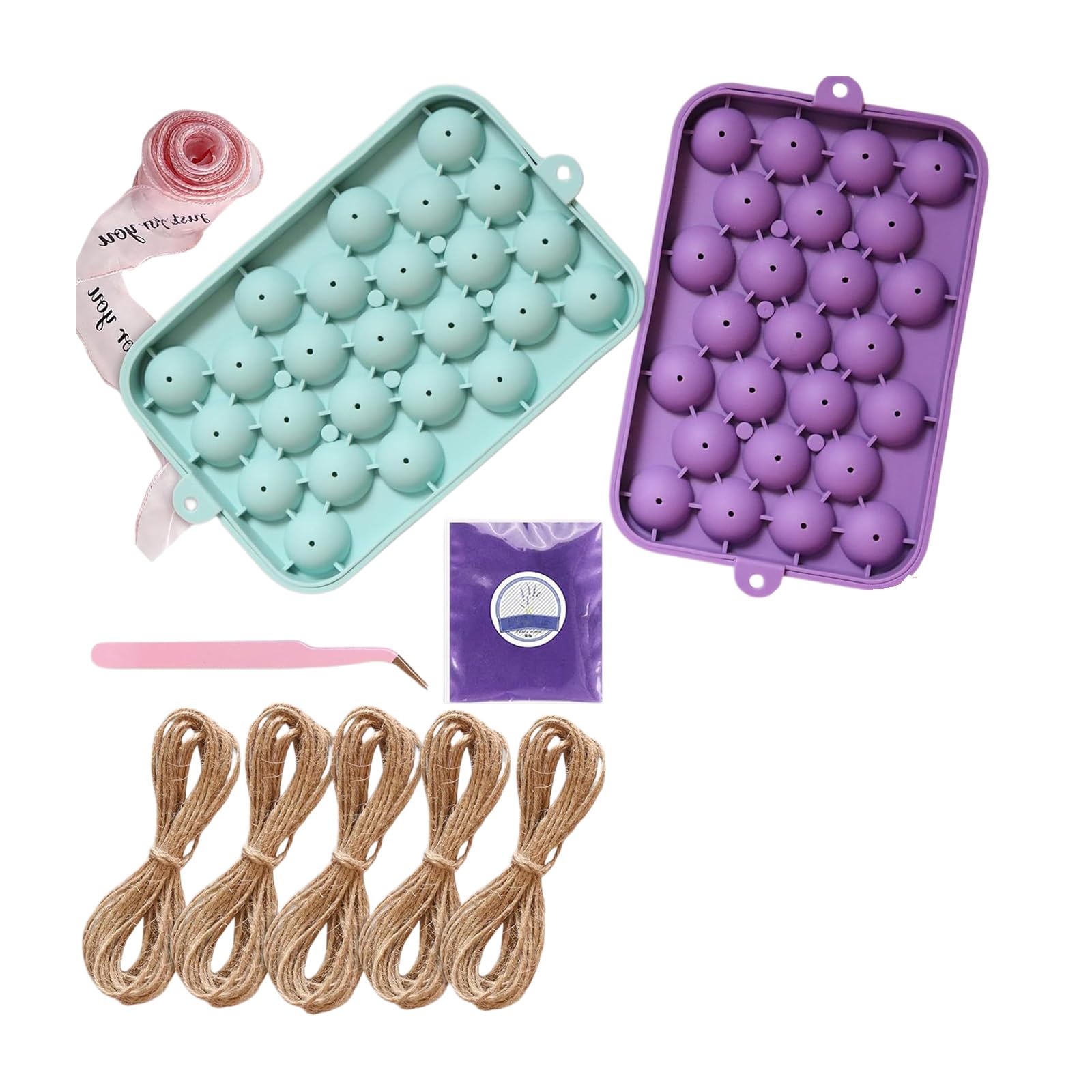 Tsophreniq Soap Crafting Set Includes Grape Silicone Molds Gift Packaging Bag Ribbon for Soap Project Mother ' s Day Gift Grape Shaped Mold