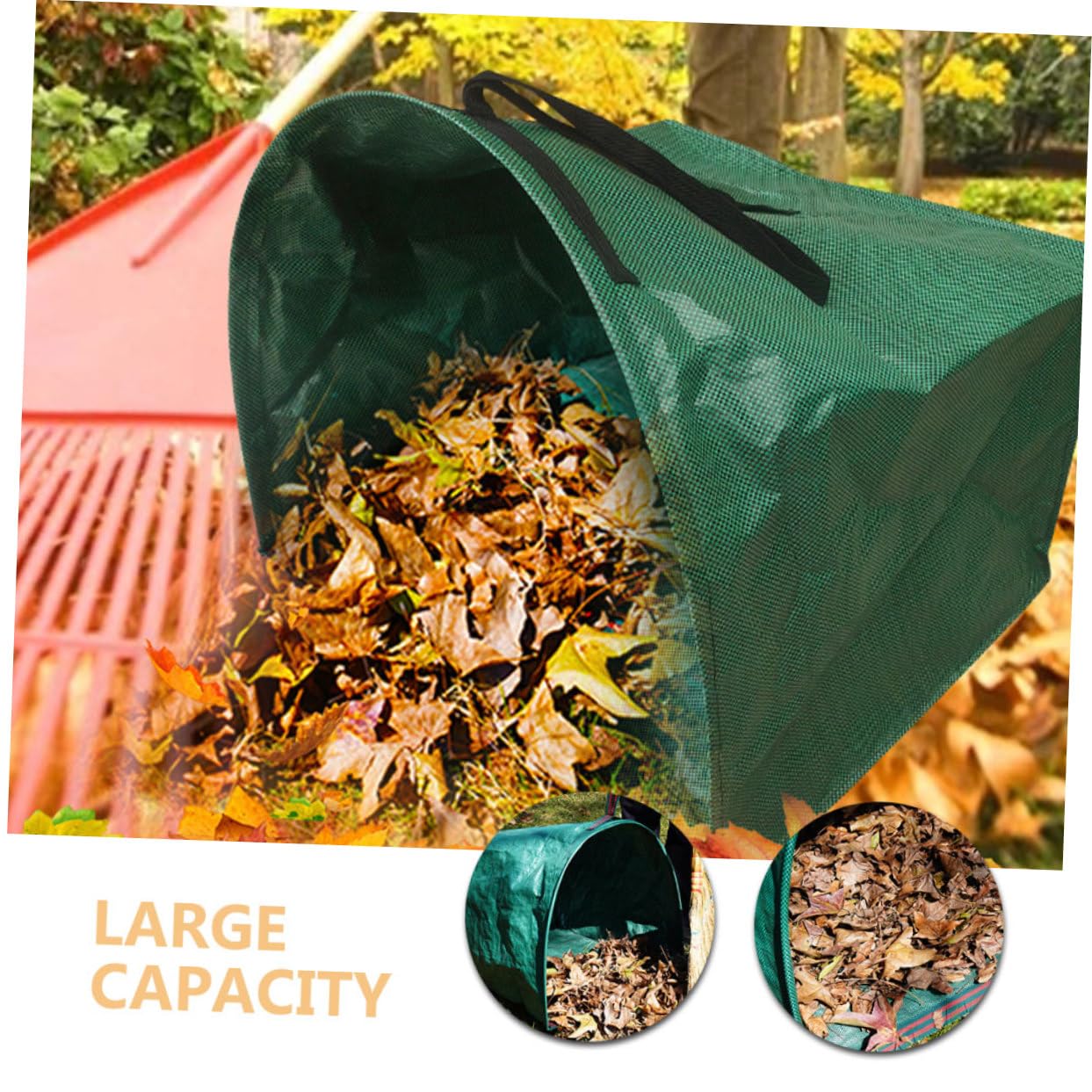 Gatuida Großer Laubsack Gartensack mit Einzigartiger Form aus Robustem Pp Material Faltbar und Wiederverwendbar für Vielseitige Gartenarbeiten und Outdoor Aktivitäten