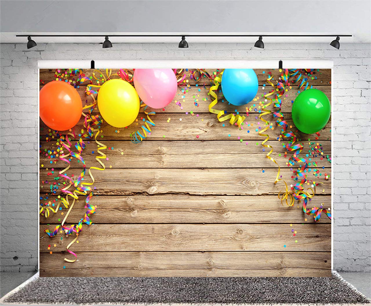 Sensfun Fotohintergrund Mit Glitzer-Pailletten – 2,1 X 1,5 M, Schwarz-weiß Gestreift, Für Partys & Fotoshootings