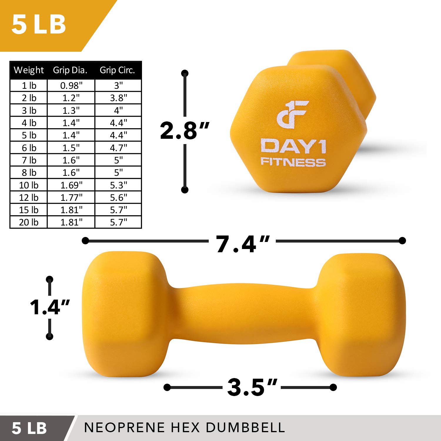 dumbbells 5 below