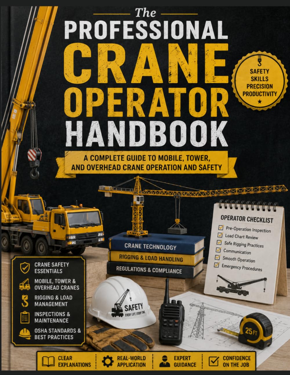 The Professional Crane Operator Handbook: A Complete Guide to Mobile, Tower, and Overhead Crane Operation and Safety