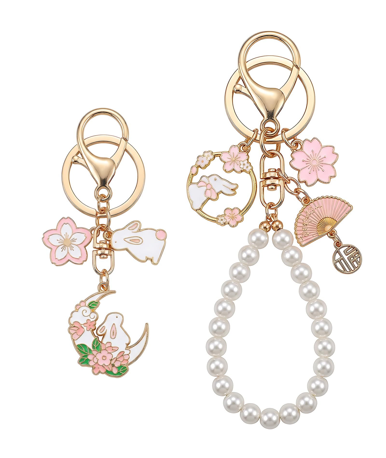 2Pcs Bag Charm, Charms for Bag, Charms Keychain, Two Pieces of Cute Animal Charms, Adorable Key Ring Accessories for Bags and Purses-image-30