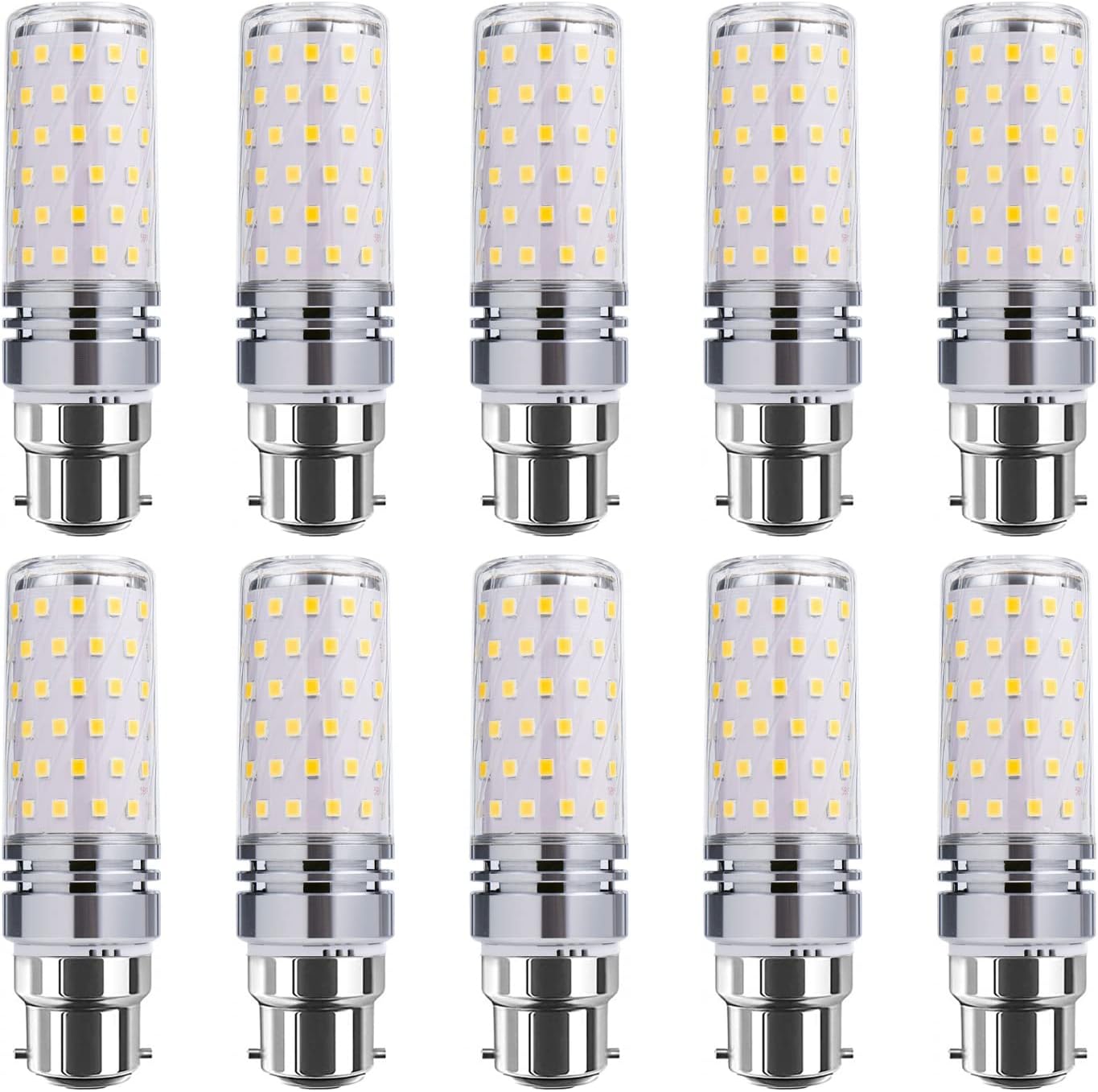 LED Bulbs,B22 Dual Contact Bayonet Base Corn Light Bulb,16W 1100LM 160 Watt Equivalent,3000K 4000K 6000K Non-Dimmable AC 85V~265V (10-Pack)