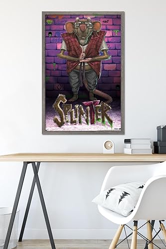 Miniatura 6 de Trends International Teenage Mutant Ninja Turtles Mutant Mayhem - Póster de pared con astillas, 22.375 x 34 pulgadas, versión enmarcada de madera de