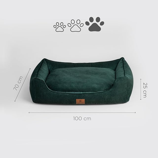 Foto 7 de 7 de Peluvio Hirado Cama para Perros con Bordes Elevados, Antideslizante y Acolchada