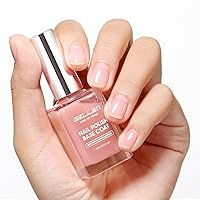 Vista 12 de GELLEN Esmalte de uñas transparente para capa final, esmalte de uñas brillante y regular, fórmula de calcio fortalece las uñas, secado rápido al