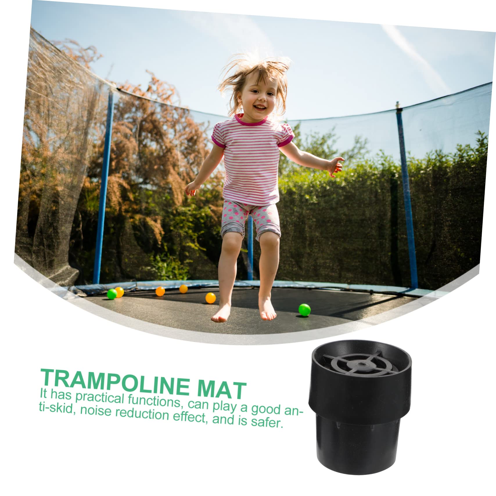 HOMOCONO 10 Pack Trampoline Non-Slip Mat Sturdy Table Feet Protectors Easy Install Chair Covers