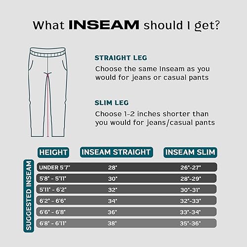 Miniatura 7 de SCR - Pantalones deportivos para hombre, pantalones atléticos de entrepierna larga color negro, gris y azul marino, 30L 32L 34L 36L 38L