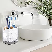 Vista 5 de Boperzi Soporte para cepillos de dientes, soporte para cepillos de dientes para niños con drenaje, soporte desmontable antideslizante para cepillos