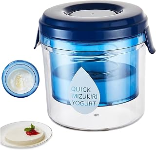 Greek Yogurt Maker with Fine Mesh Press Type Reusable Washable Yogurt Strainer Soybean Milk Cheese Yogurt Filter for Home Kitchen Restaurant,Yogurt Maker